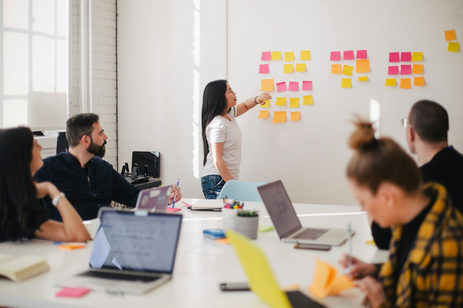 Contract review session with annotated documents